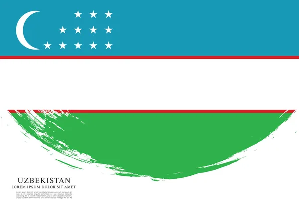 Флаг Узбекского флага — стоковый вектор