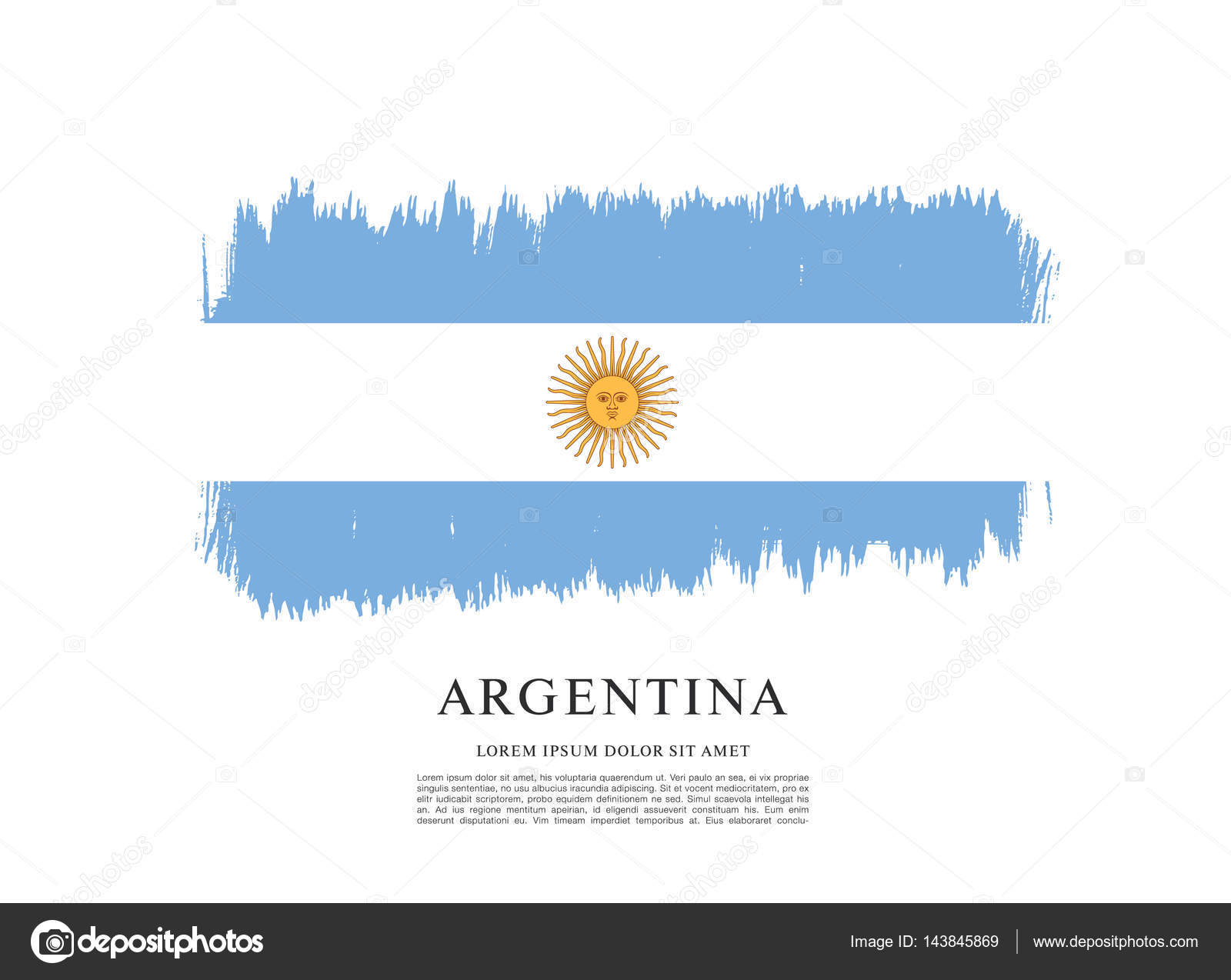 Vorlage: Flagge Argentiniens - Vektorgrafik: lizenzfreie ...