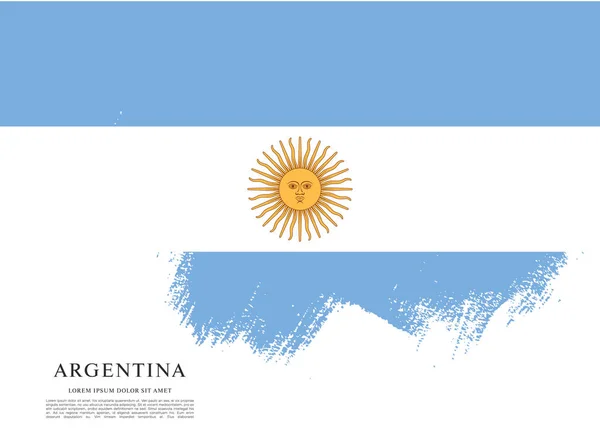 Vlajka Argentina šablony — Stockový vektor