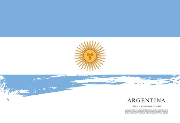 Modèle de Drapeau de l'Argentine — Image vectorielle