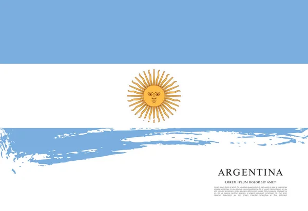 Flag of Argentina template — Stock Vector