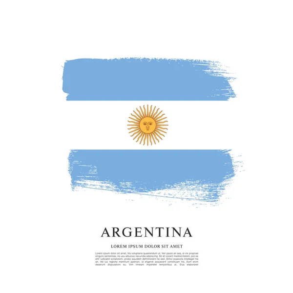 Modèle de Drapeau de l'Argentine — Image vectorielle