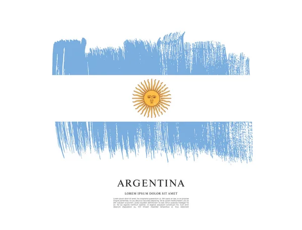 Flagga Argentina mall — Stock vektor