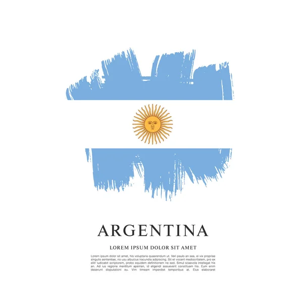 Bandeira do modelo da Argentina —  Vetores de Stock
