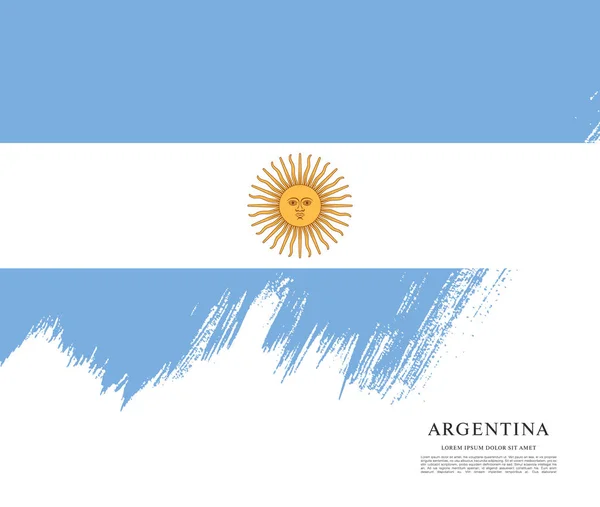Flag of Argentina template — Stock Vector