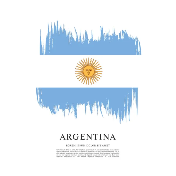 Modèle de Drapeau de l'Argentine — Image vectorielle