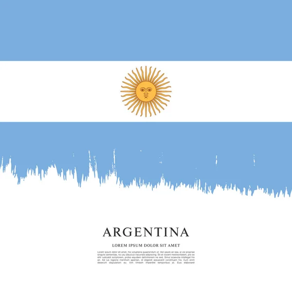 Modèle de Drapeau de l'Argentine — Image vectorielle