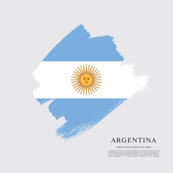 Plantilla Bandera de Argentina — Vector de stock