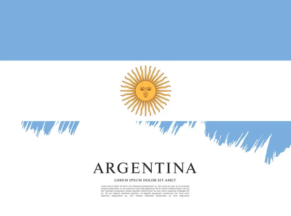 Flag of Argentina template — Stock Vector