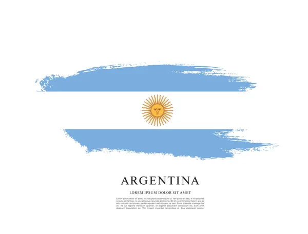 Sablon Argentína zászlaja — Stock Vector