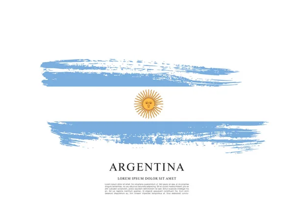 Vorlage: Flagge Argentiniens — Stockvektor