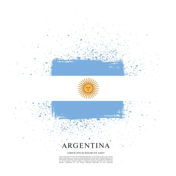 アルゼンチン テンプレートの旗 — ストックベクタ
