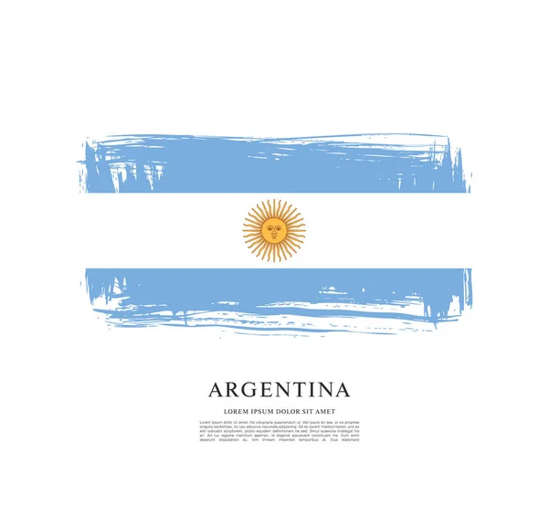 Sablon Argentína zászlaja — Stock Vector