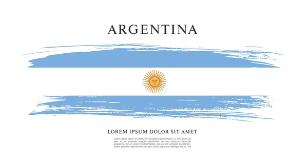 Шаблон Флага Аргентины — стоковый вектор