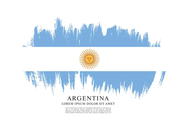 Sablon Argentína zászlaja — Stock Vector