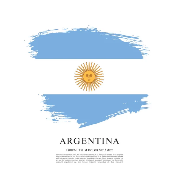 서식 파일 아르헨티나의 국기 — 스톡 벡터