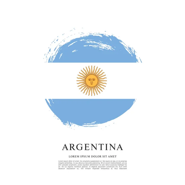 Modèle de Drapeau de l'Argentine — Image vectorielle