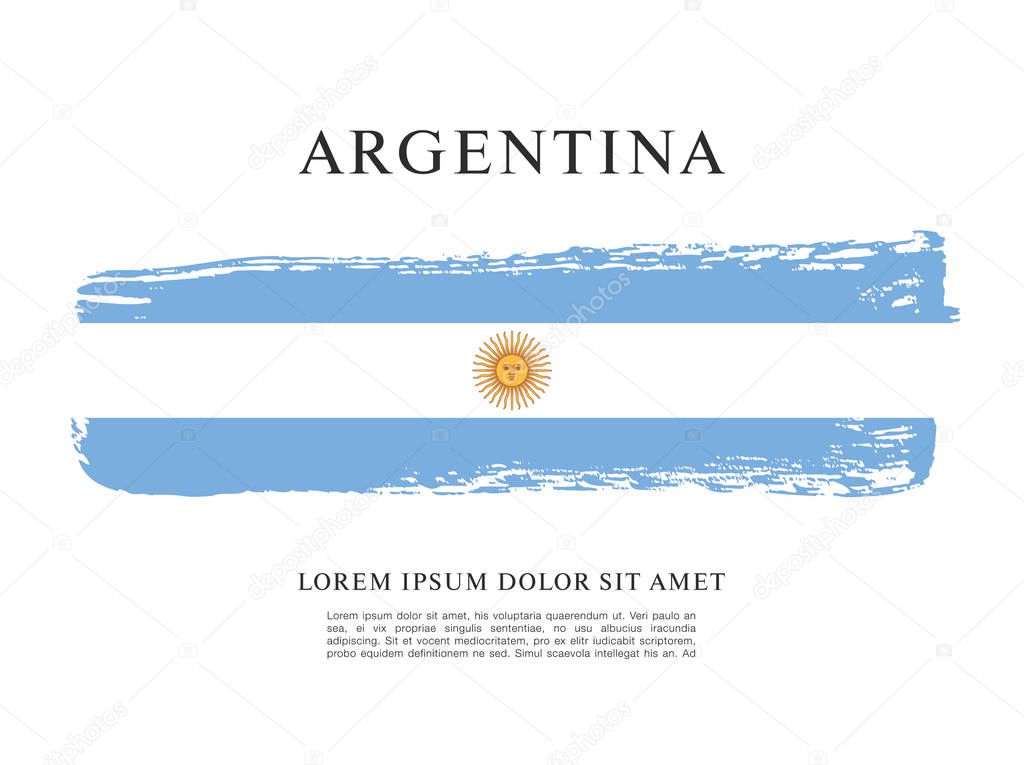 Flag of Argentina template
