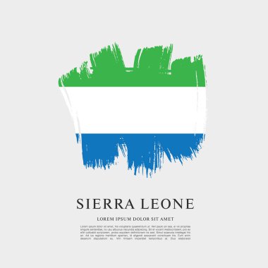 Sierra leone şablon bayrağı 