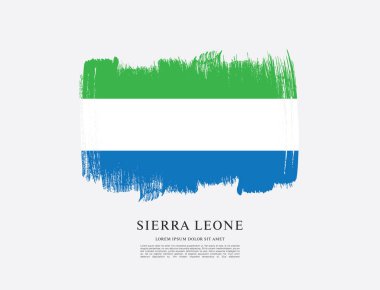 Sierra leone şablon bayrağı 