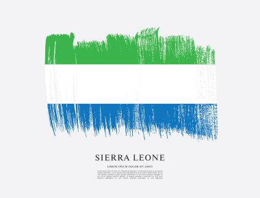 Sierra leone şablon bayrağı 