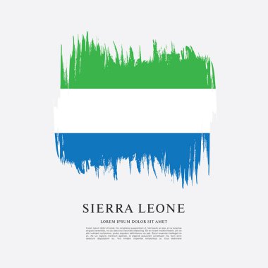 Sierra leone şablon bayrağı 