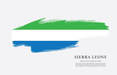 Sierra leone şablon bayrağı 