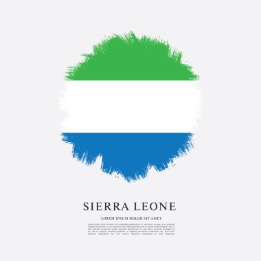 Sierra leone şablon bayrağı 