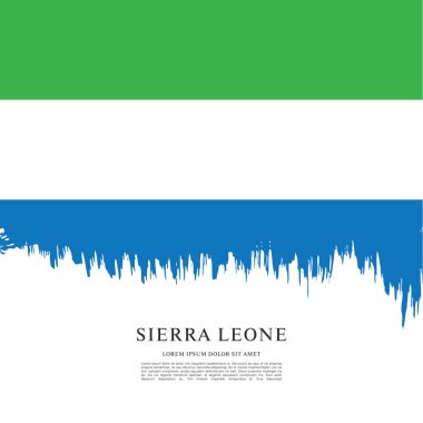Sierra leone şablon bayrağı 