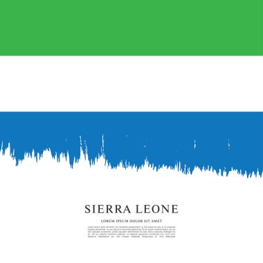 Sierra leone şablon bayrağı 