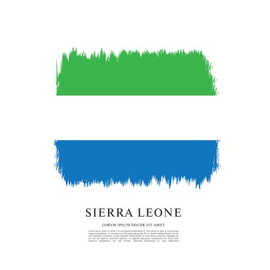 Sierra leone şablon bayrağı 