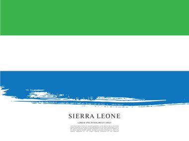 Sierra leone şablon bayrağı 