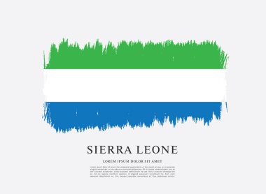 Sierra leone şablon bayrağı 