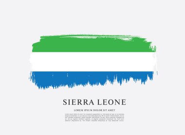 Sierra leone şablon bayrağı 