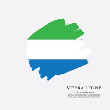 Sierra leone şablon bayrağı 