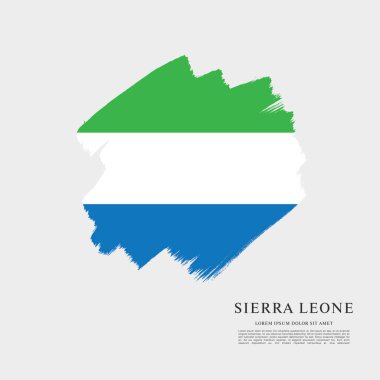 Sierra leone şablon bayrağı 