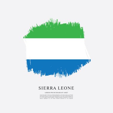 Sierra leone şablon bayrağı 