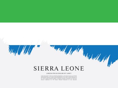 Sierra leone şablon bayrağı 