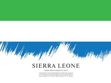 Sierra leone şablon bayrağı 