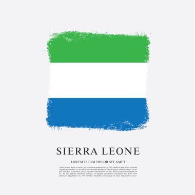 Sierra leone şablon bayrağı 