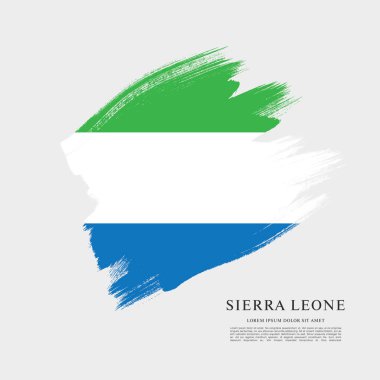 Sierra leone şablon bayrağı 