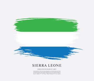 Sierra leone şablon bayrağı 