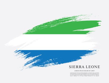 Sierra leone şablon bayrağı 