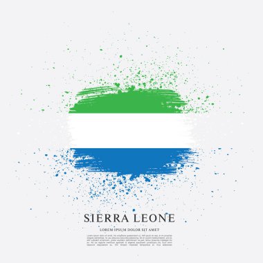 Sierra leone şablon bayrağı 