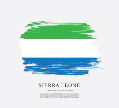Sierra leone şablon bayrağı 