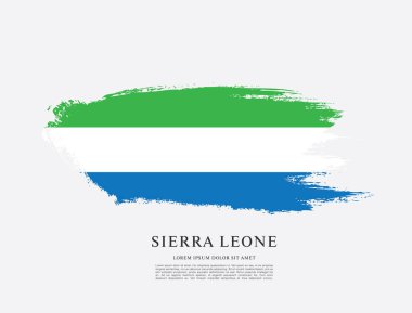 Sierra leone şablon bayrağı 