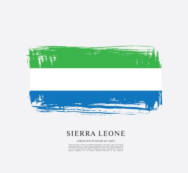 Sierra leone şablon bayrağı 