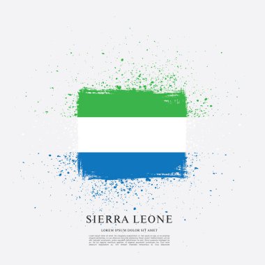 Sierra leone şablon bayrağı 