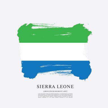 Sierra leone şablon bayrağı 