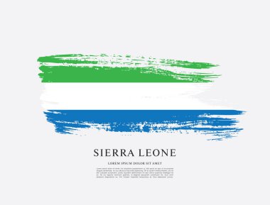 Sierra leone şablon bayrağı 